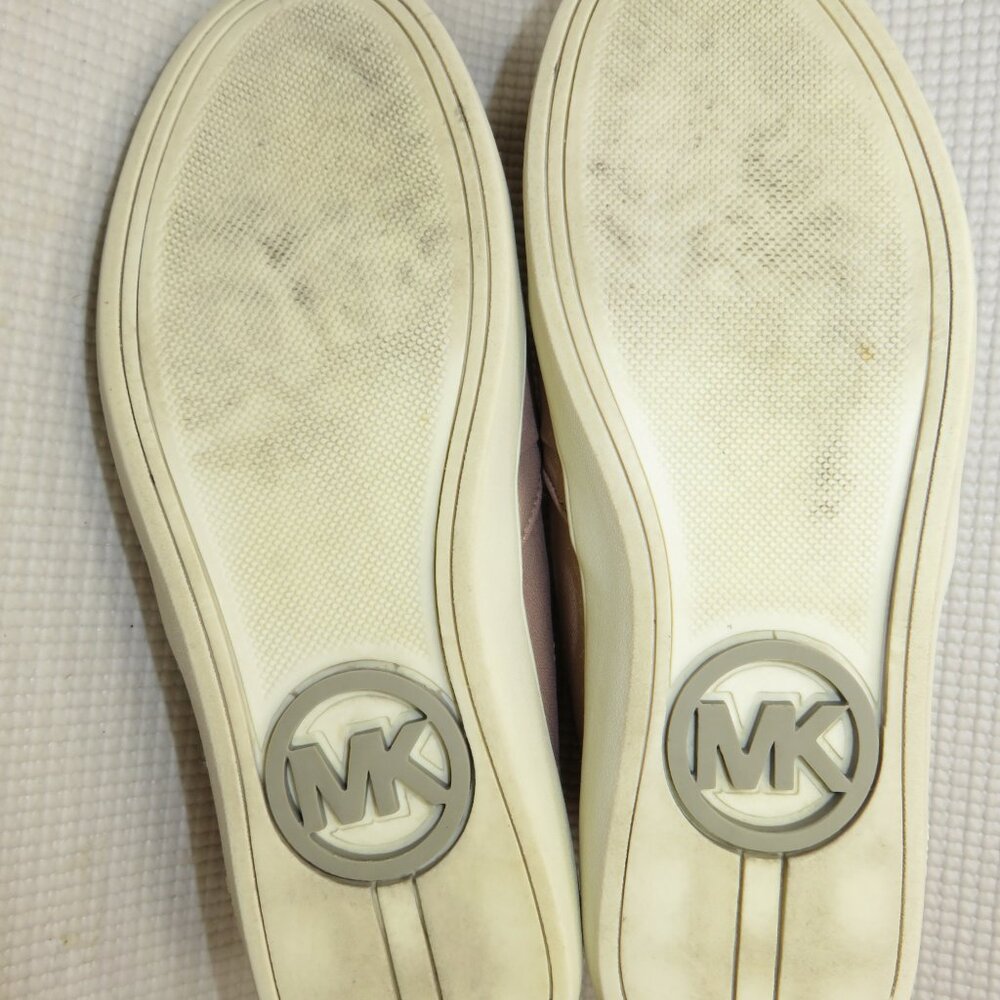 Michael Kors Ivy Cara-888 Rose Gold MK Bling Glitter Crystal Flats Size 5 Shoes - Picture 8 of 12
